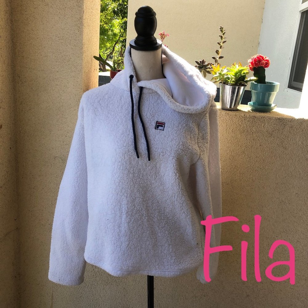 White FILA "Teddy-Bear" Sweatshirt